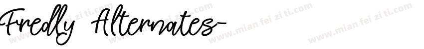Fredly Alternates字体转换